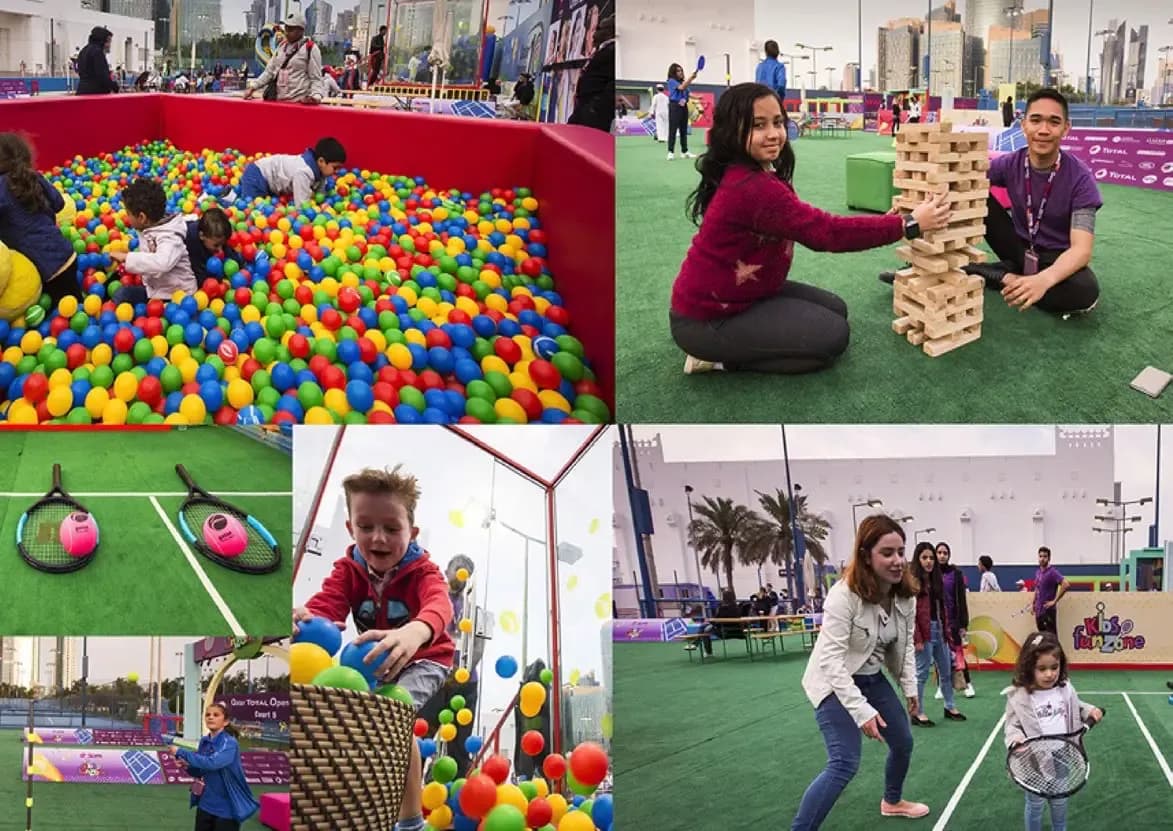 Qatar Tennis Federation – Fun Zones For Qatar ExxonMobil Open and Qatar Total Open 2019 (photo 1)